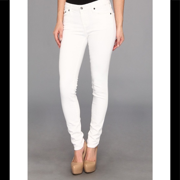 Big Star Denim - Big Star White Alex Mid Rise Skinny Jeans